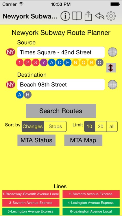 Newyork Subway Route Planner