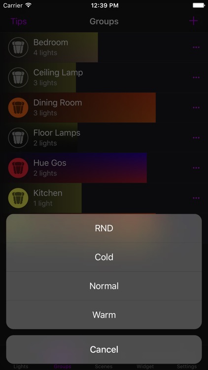 Hue Widget - Hue control for everyday life. screenshot-3