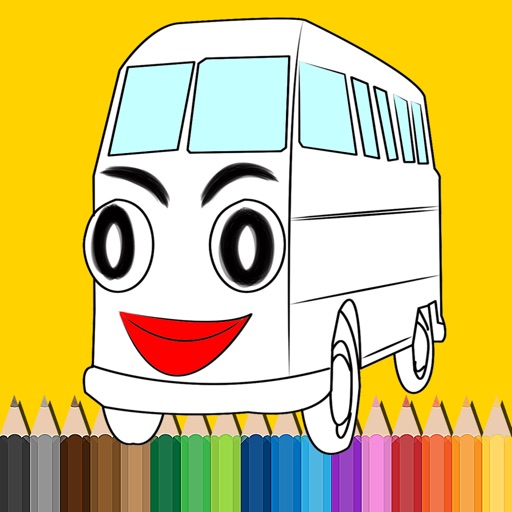 City Bus Coloring Book for Kids