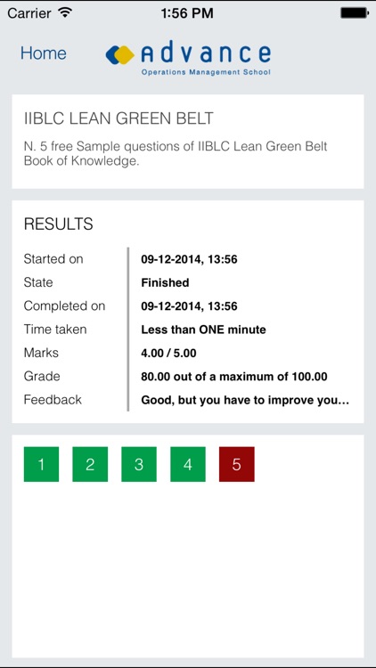 CGBL Lean Green Belt exam prep screenshot-3