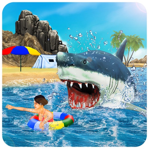 Killer Shark Attack Simulator – A Hungry Sea Beast Icon