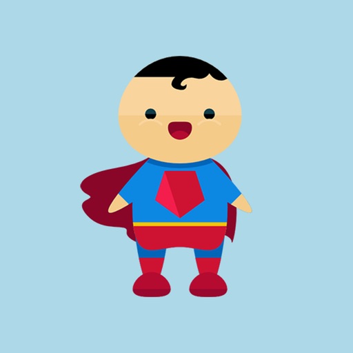 Cartoon Hero Stickers - Good and Evil Icon