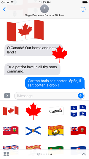 Flags-Drapeaux Canada Stickers(圖1)-速報App