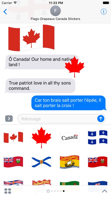 Flags-Drapeaux Canada Stickers