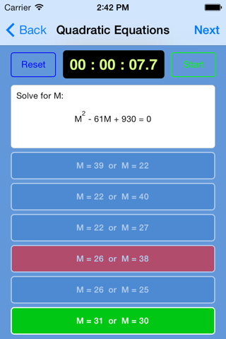 Algebra Quiz Master screenshot 4