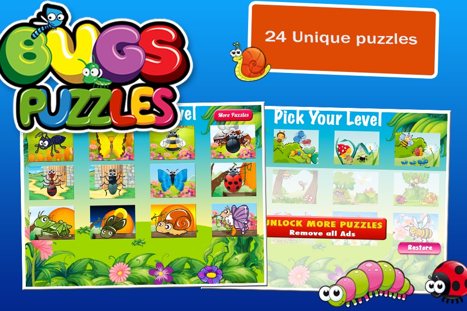 Bugs Puzzles: Jigsaw for Kids screenshot 4