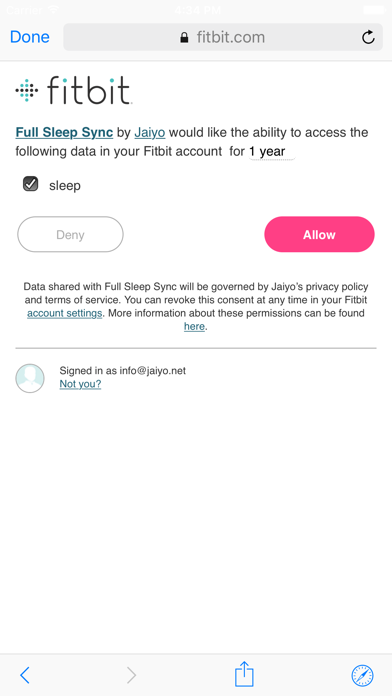 Sleep Sync for Fitbit screenshot1