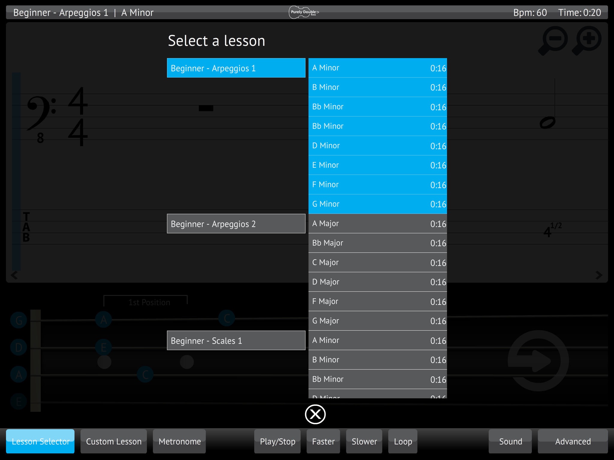 Learn & Practice Double Bass Lessons Exercises screenshot 4