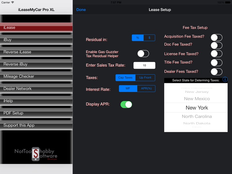 iLeaseMyCar Pro XL Lease and Loan Calculator