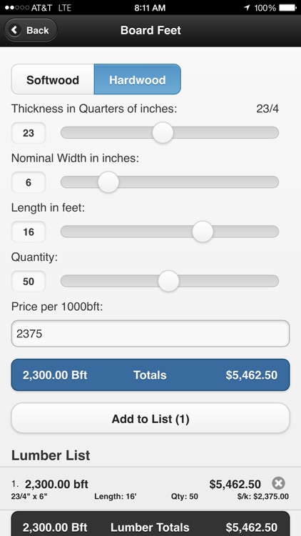 Sawmill Calculator Pro screenshot-3