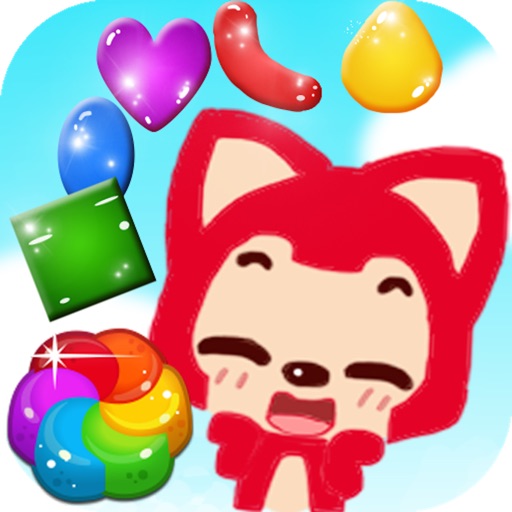 Candy Fox-crush soda candies and collect fruits iOS App