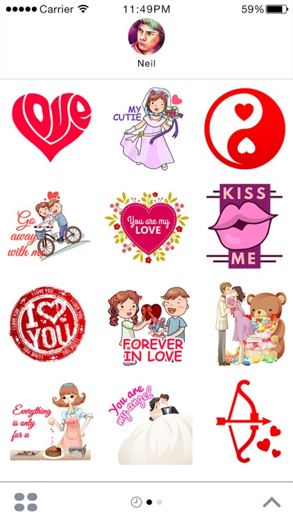 Lovemoji - Love emoji for iMessage Stickers