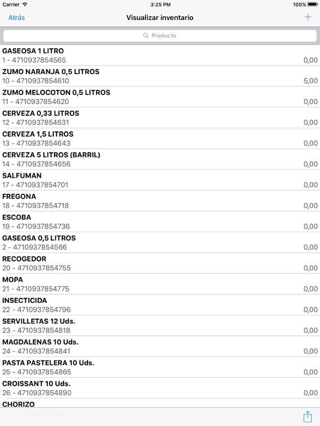 inventario