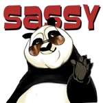 Sassy Panda - Funny Stickers