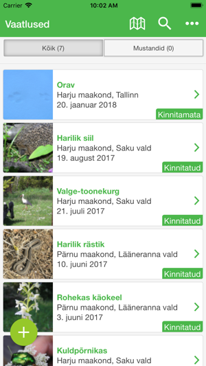 Loodusvaatluste Nutirakendus(圖1)-速報App