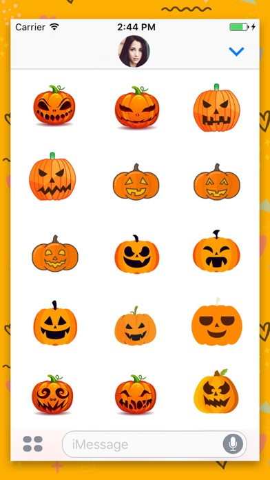 Halloween Pumpkin : Stickers screenshot 3