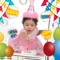 This app helps you create awesome looking birthday photos with lots of frames, stickers and beautiful fonts