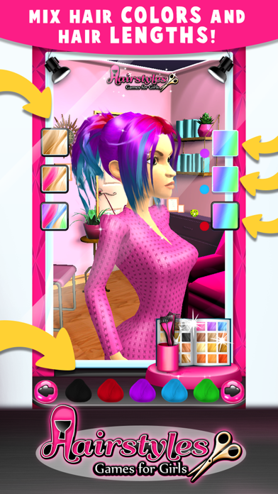 Hairstyles Game.s for Girl.s – Hair Salon Makeover screenshot 4