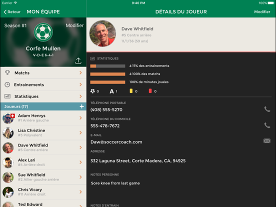 Screenshot #6 pour Soccer Coach - Team Sports Manager