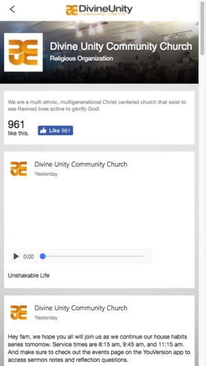 Divine Unity Community Church(圖1)-速報App