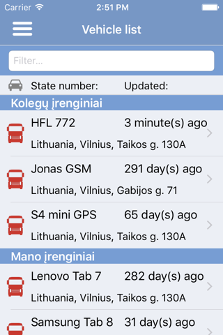 eTransportas App screenshot 2