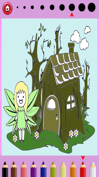 Girls Coloring Book Little Fairies - Game For Kids