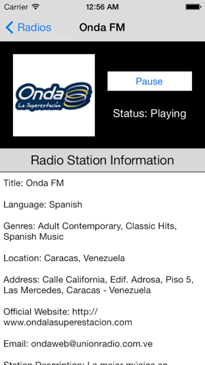 Venezuela Radio Live Player (Caracas / Spanish / español)(圖4)-速報App