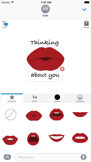 Sexy Lips - MYOSE - Make Your Own Sticker Emoji(圖2)-速報App