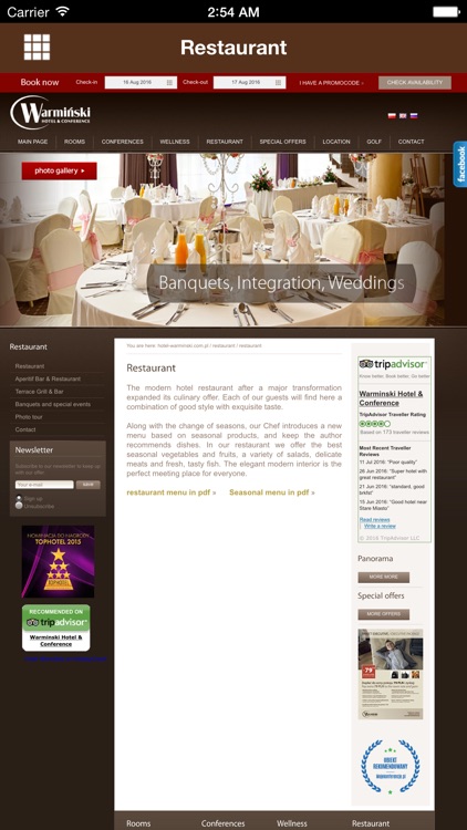 Warminski Hotel & Conference screenshot-3