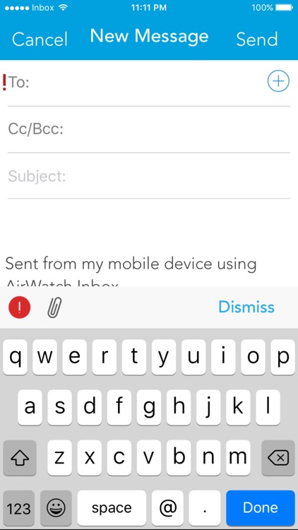 AirWatch Inbox