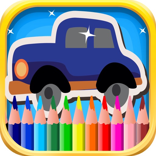 Cars Coloring Book for Boys iOS App