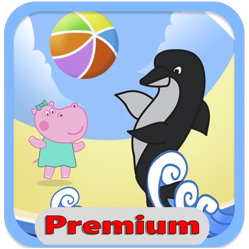 Baby beach Volleyball. Premium icon