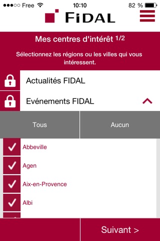 FIDAL screenshot 2