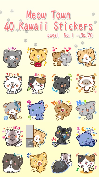 Meow Town Sticker