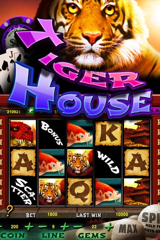SLOTS - Tiger House Casino! FREE Vegas Slot Machine Games of the Grand Jackpot Palace! screenshot 2