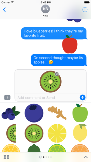 Fruits Sticker Pack for iMessage(圖5)-速報App