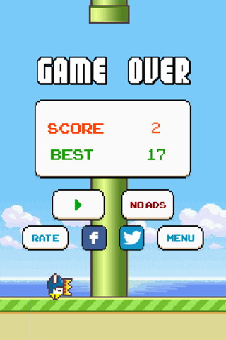 Flappy Eagle - Tiny Bird Hop over Huge Bottle screenshot 2