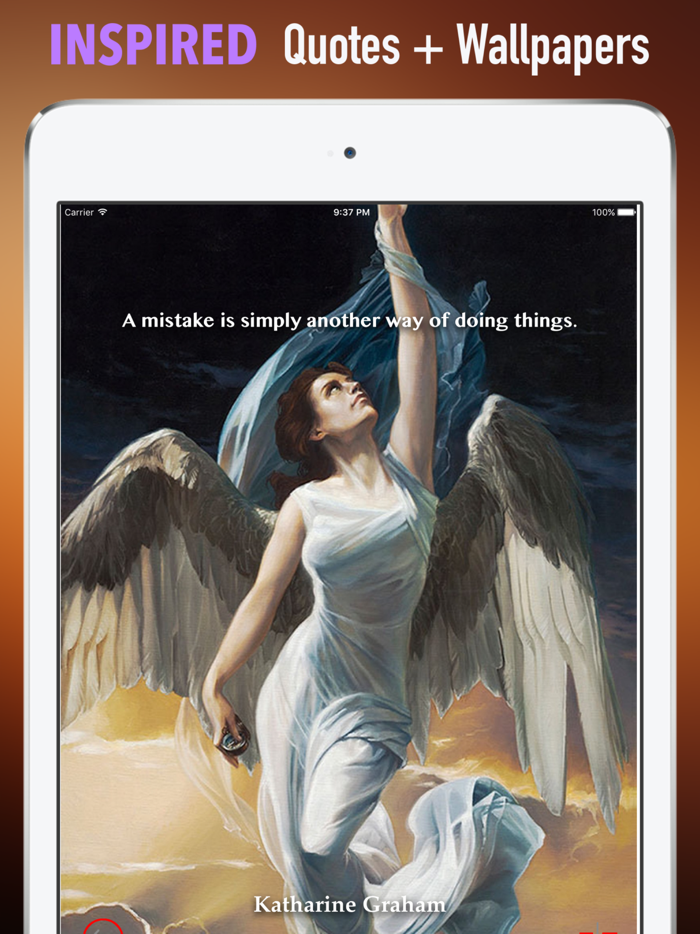 天使的翅膀高清壁纸收藏图库：个性名言主题背景