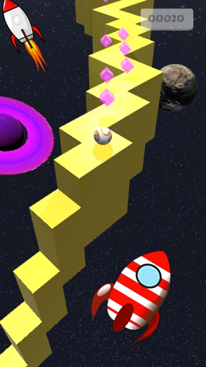 Classic ZigZag - Endless Runner Space Wall Ball