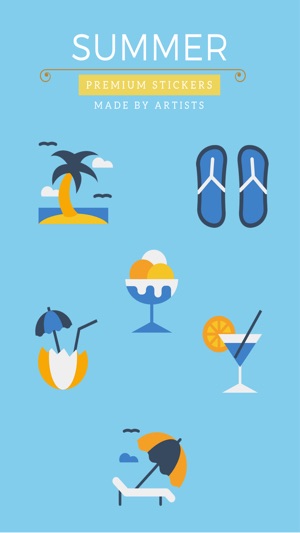 Summer Stickers - Beaches and sun(圖2)-速報App