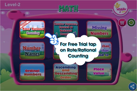 Look And Learn Math with Popkorn : Level 2 screenshot 2