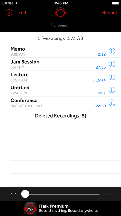 How to cancel & delete iTalk Recorder from iphone & ipad 2