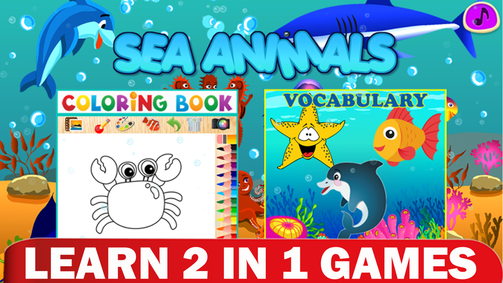 Download Coloring Sea Animal Vocabulary Free Download App For Iphone Steprimo Com