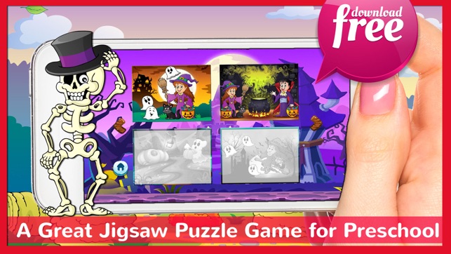 Halloween Jigsaw Puzzles Games For Kids & Toddlers(圖3)-速報App