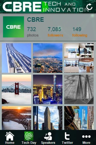 Screenshot of CBRE Tech Day