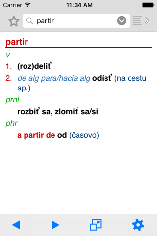 Lingea Španielsko-slovenský vreckový slovník screenshot 2