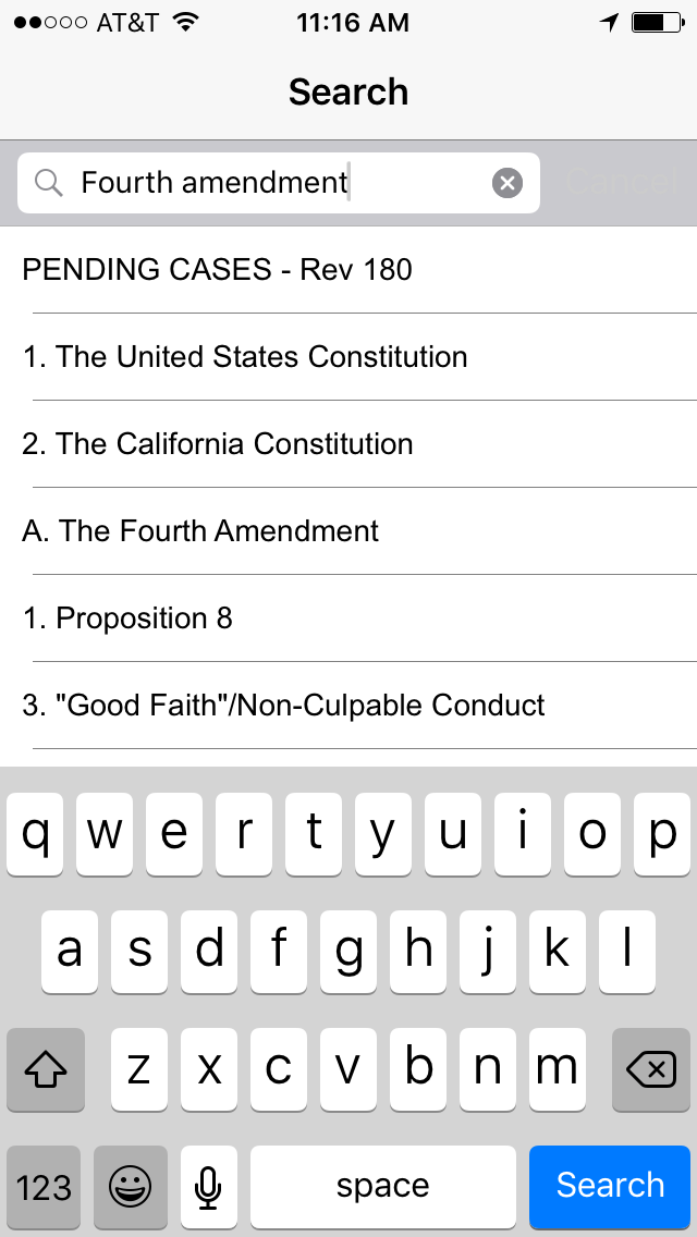 How to cancel & delete California Peace Officers Legal Sourcebook and Codes from iphone & ipad 2