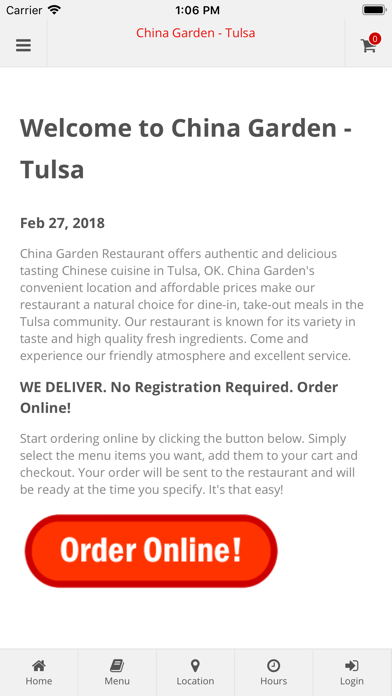 How to cancel & delete China Garden Tulsa from iphone & ipad 1