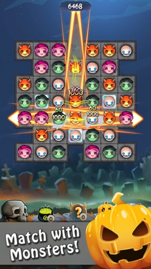 Halloween Monsters: Match 3 Puzzle Game(圖1)-速報App