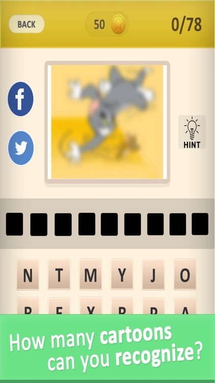 Guess the Cartoon Names! Word Puzzle Game